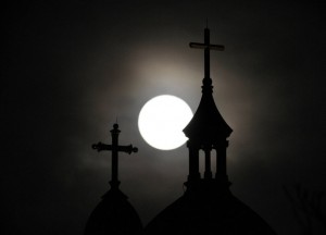 Full Moon over Church
