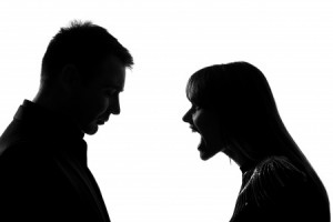 Couple arguing