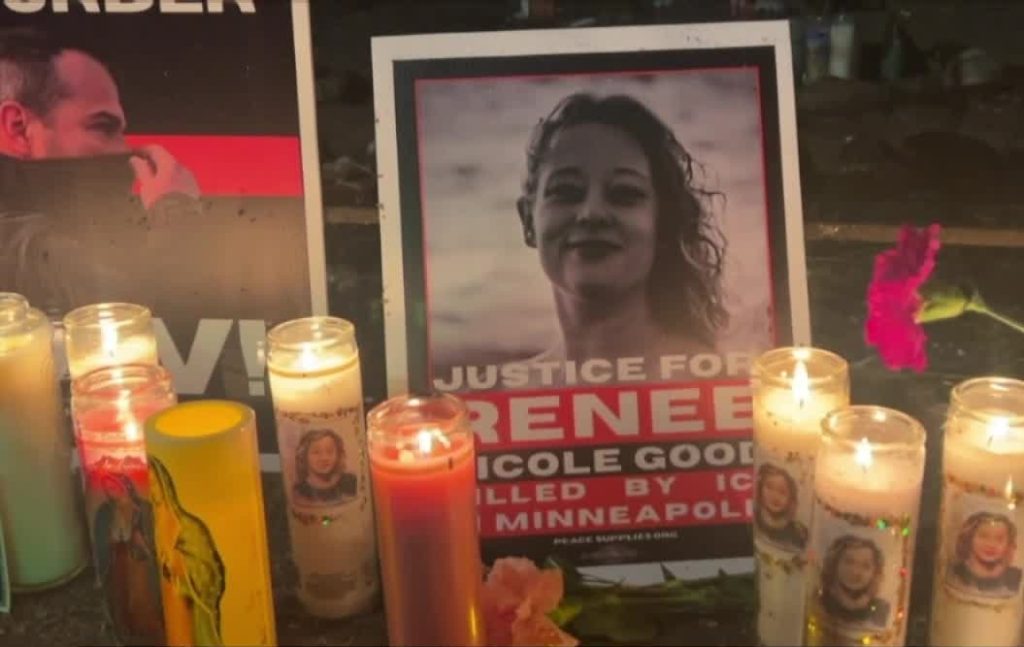 Candlelight vigil for Renee Good